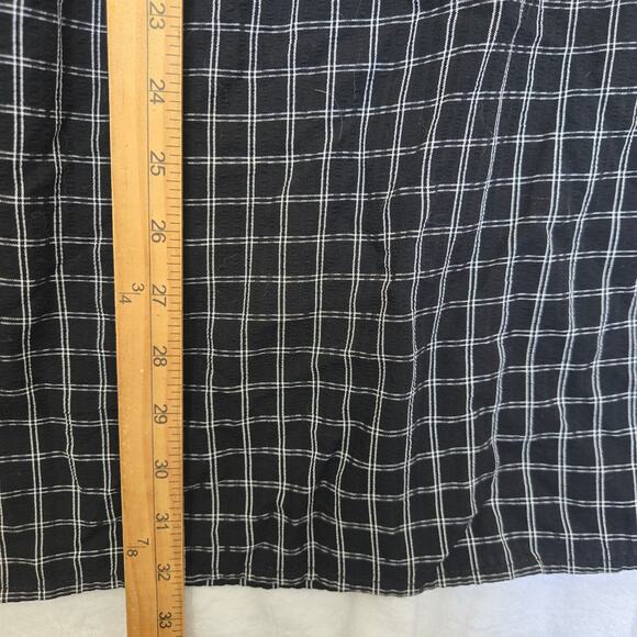 UNIQLO C Women Modern Minimalist Elevated Basic Check Gathered Hips Midi Skirt S - Picture 10 of 11